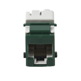 Jack UltraMAX Cat5e, UTP, Tipo Keystone, Color Verde, Punch Down